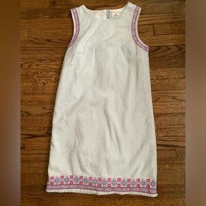 Vineyard Vines Striped Seersucker Sleeveless Dress